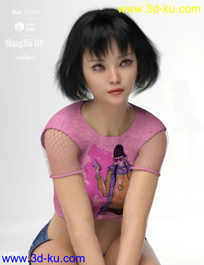 ZhangXiu HD For Genesis 8 Female模型的图片2