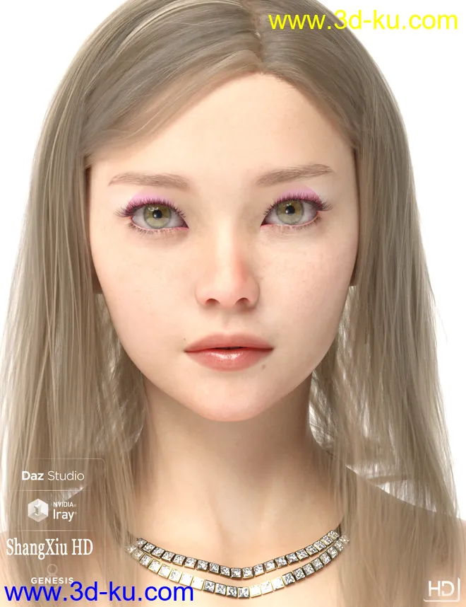 ZhangXiu HD For Genesis 8 Female模型的图片3