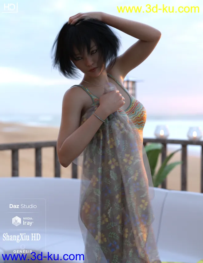 ZhangXiu HD For Genesis 8 Female模型的图片10