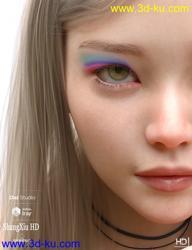 ZhangXiu HD For Genesis 8 Female模型的图片15