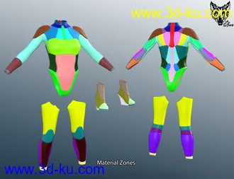 3D打印模型ZK Mars 5 Outfit for Genesis 8 and 8.1 Females的图片