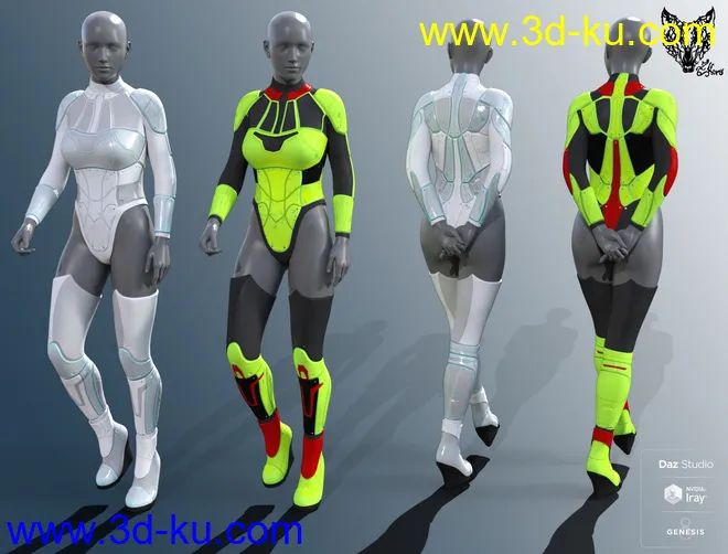 ZK Mars 5 Outfit for Genesis 8 and 8.1 Females模型的图片6