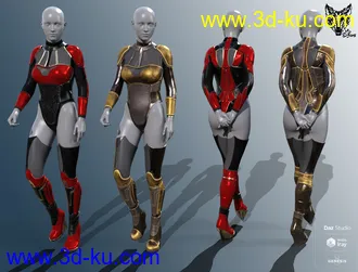 3D打印模型ZK Mars 5 Outfit for Genesis 8 and 8.1 Females的图片