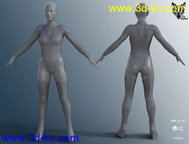 ZK Mars 5 Outfit for Genesis 8 and 8.1 Females模型的图片10
