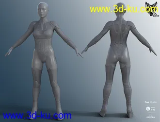 3D打印模型ZK Mars 5 Outfit for Genesis 8 and 8.1 Females的图片