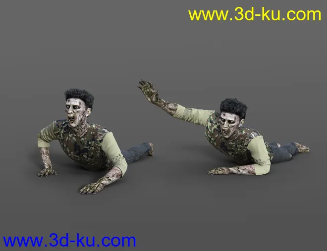 Zombie Animations for Genesis 8.1 Male and Genesis 8.1 Female模型的图片1