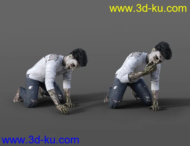 Zombie Animations for Genesis 8.1 Male and Genesis 8.1 Female模型的图片2