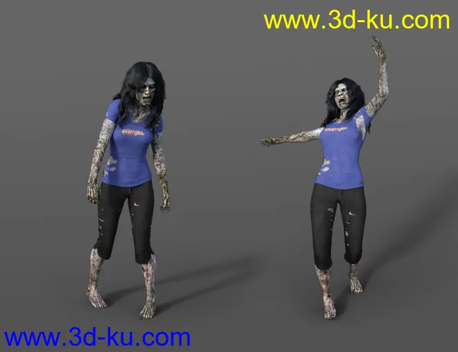 Zombie Animations for Genesis 8.1 Male and Genesis 8.1 Female模型的图片3