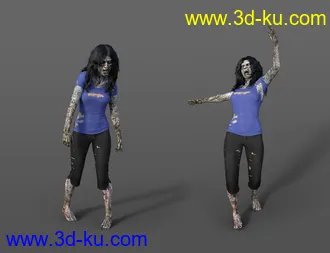 3D打印模型Zombie Animations for Genesis 8.1 Male and Genesis 8.1 Female的图片