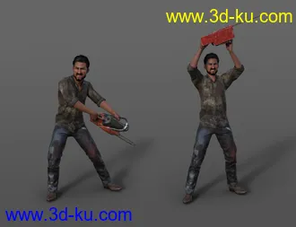 3D打印模型Zombie Survivor Animations for Genesis 8.1 Male and Genesis 8.1 Female的图片