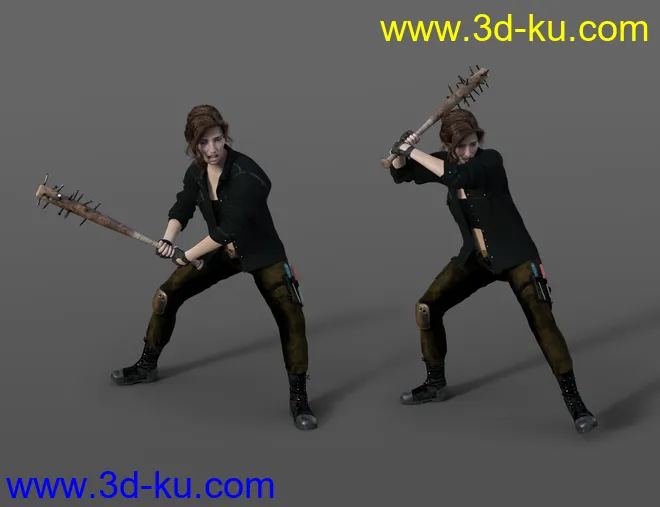 Zombie Survivor Animations for Genesis 8.1 Male and Genesis 8.1 Female模型的图片3