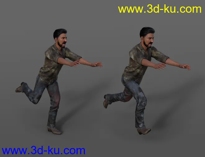 Zombie Survivor Animations for Genesis 8.1 Male and Genesis 8.1 Female模型的图片4