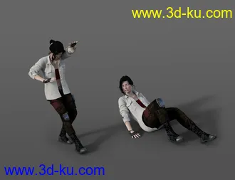3D打印模型Zombie Survivor Animations for Genesis 8.1 Male and Genesis 8.1 Female的图片