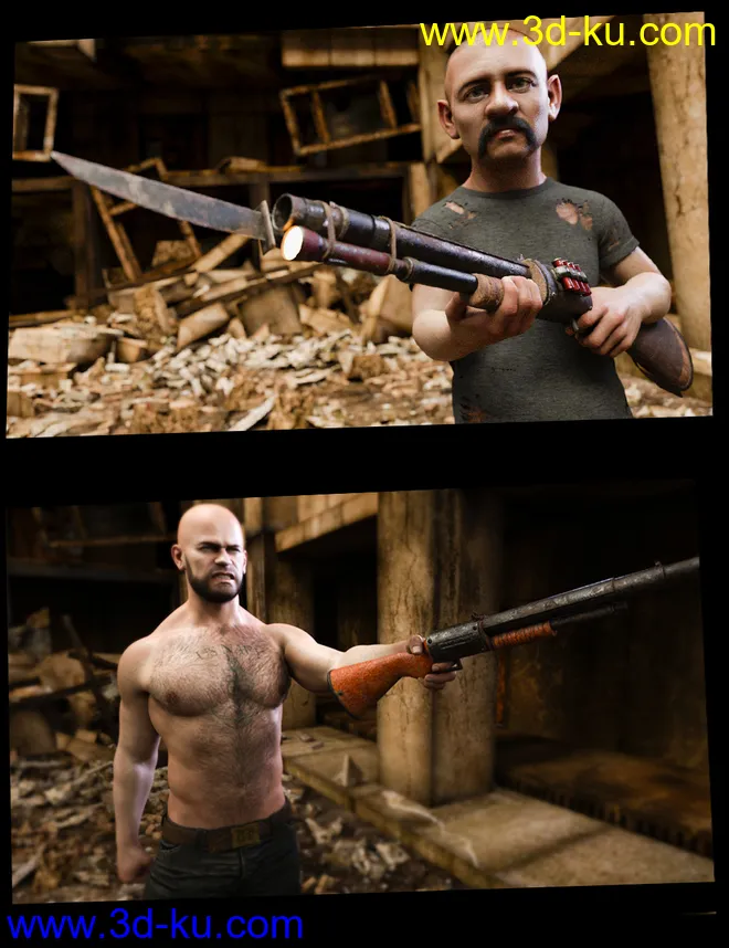 Zombie Weapons Set模型的图片5