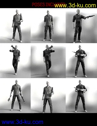 3D打印模型Zombie Weapons Set的图片