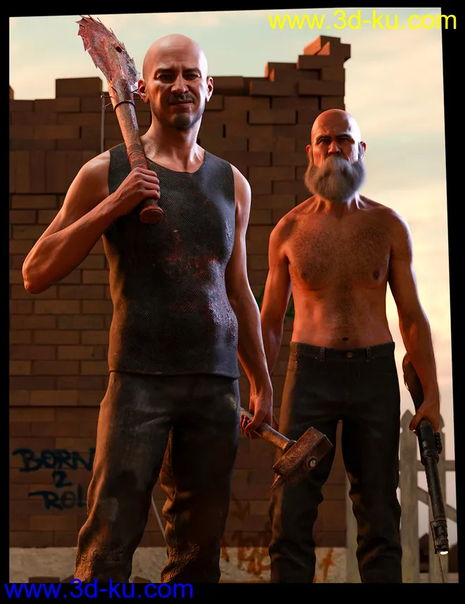 Zombie Weapons Set模型的图片7