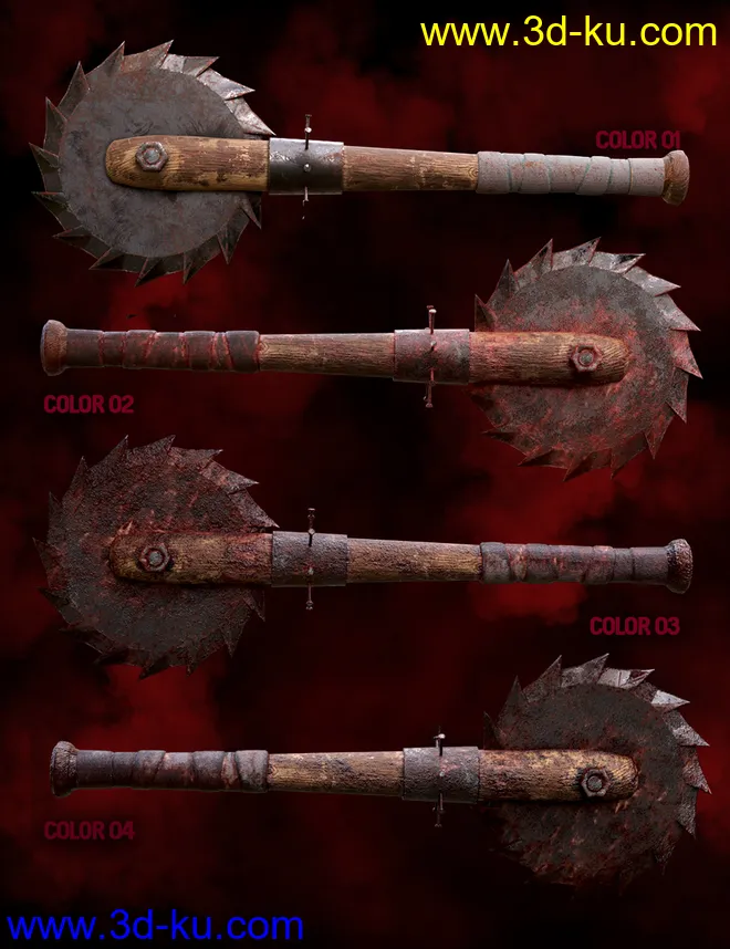 Zombie Weapons Set模型的图片11