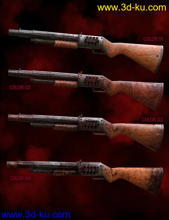 Zombie Weapons Set模型的图片12