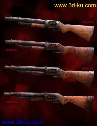 3D打印模型Zombie Weapons Set的图片