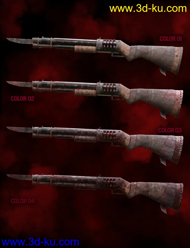 Zombie Weapons Set模型的图片13