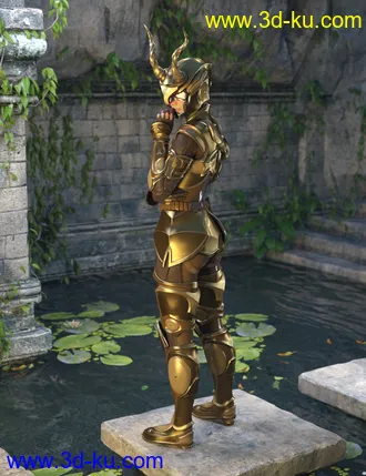 3D打印模型12 Constellation Warriors Series – Capricorn for Genesis 8 and 8.1 Female的图片