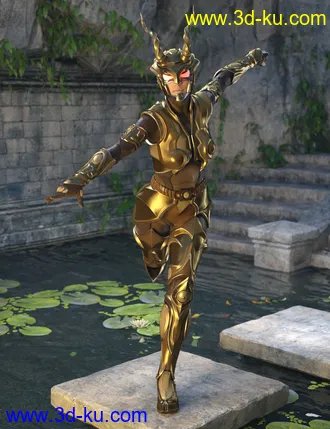 3D打印模型12 Constellation Warriors Series – Capricorn for Genesis 8 and 8.1 Female的图片