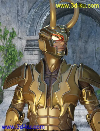 3D打印模型12 Constellation Warriors Series – Capricorn for Genesis 8 and 8.1 Male的图片