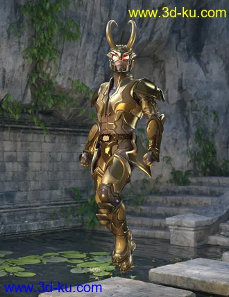 3D打印模型12 Constellation Warriors Series – Capricorn for Genesis 8 and 8.1 Male的图片