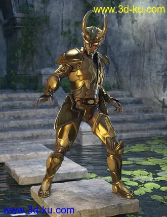 3D打印模型12 Constellation Warriors Series – Capricorn for Genesis 8 and 8.1 Male的图片