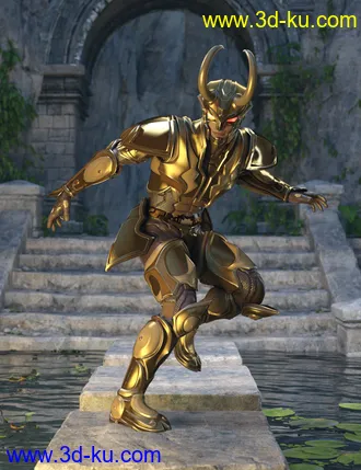 3D打印模型12 Constellation Warriors Series – Capricorn for Genesis 8 and 8.1 Male的图片