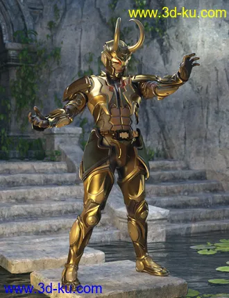 3D打印模型12 Constellation Warriors Series – Capricorn for Genesis 8 and 8.1 Male的图片