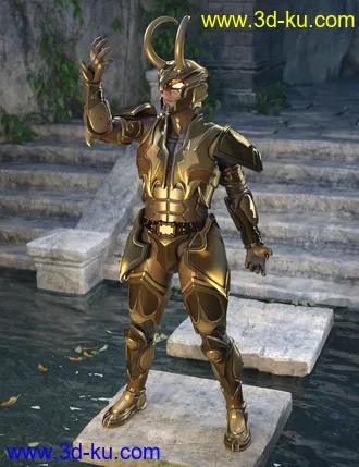 3D打印模型12 Constellation Warriors Series – Capricorn for Genesis 8 and 8.1 Male的图片