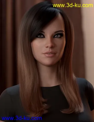3D打印模型2022-01 Hair for Genesis 8 and 8.1 Females的图片