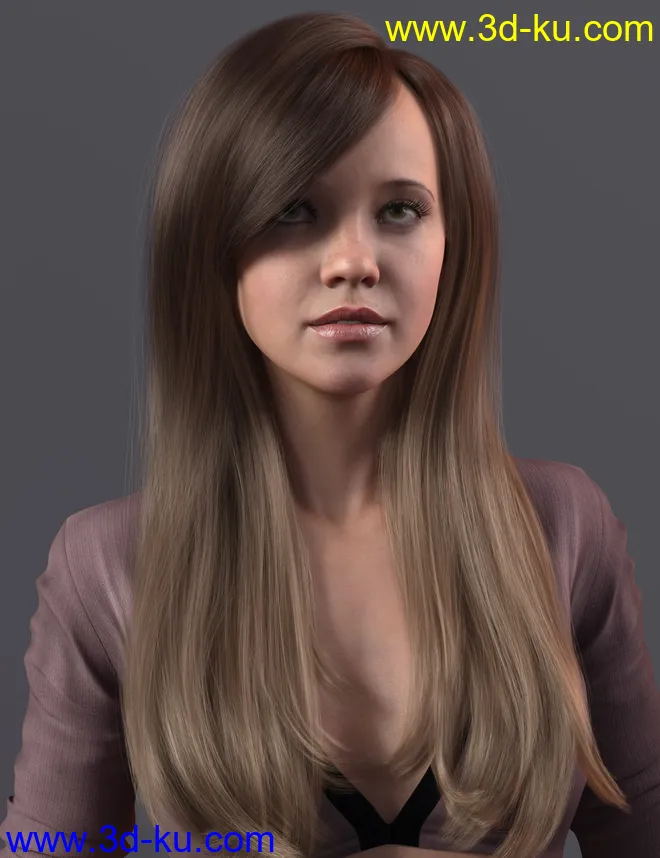 2022-01 Hair for Genesis 8 and 8.1 Females模型的图片8