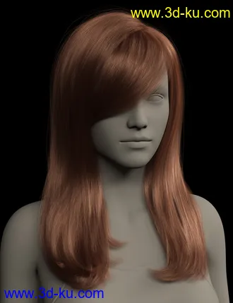3D打印模型2022-01 Hair for Genesis 8 and 8.1 Females的图片