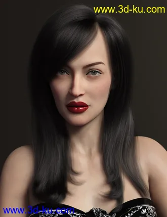 3D打印模型2022-01 Hair for Genesis 8 and 8.1 Females的图片