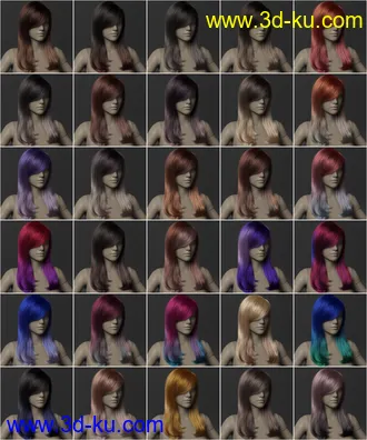 3D打印模型2022-01 Hair Texture Expansion的图片