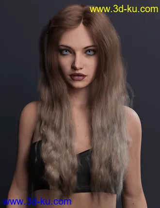 3D打印模型2022-02 Hair for Genesis 8 and 8.1 Females的图片