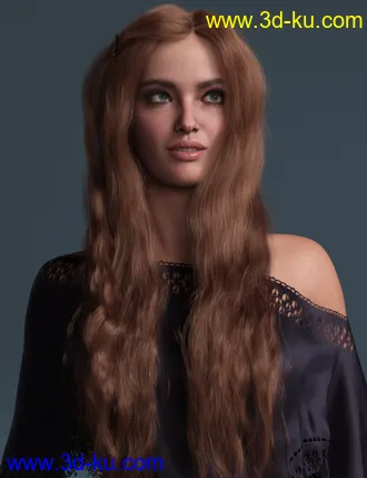 3D打印模型2022-02 Hair for Genesis 8 and 8.1 Females的图片