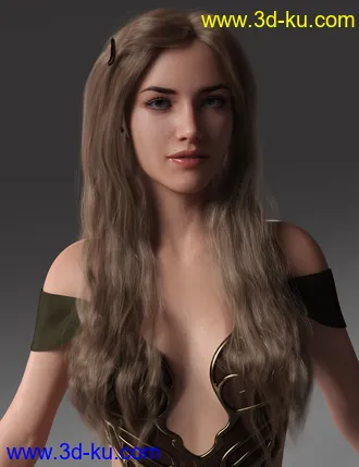 3D打印模型2022-02 Hair for Genesis 8 and 8.1 Females的图片