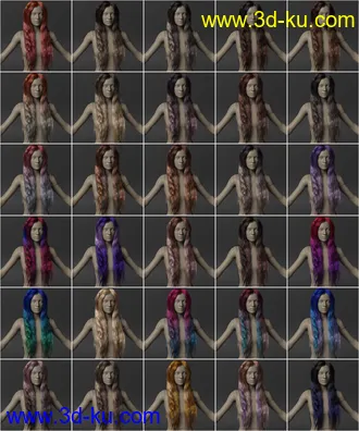 3D打印模型2022-02 Hair Texture Expansion的图片