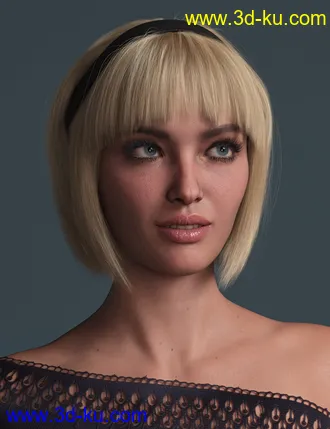3D打印模型2022-03 Hair for Genesis 8 and 8.1 Females的图片