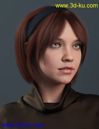 3D打印模型2022-03 Hair for Genesis 8 and 8.1 Females的图片
