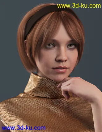 3D打印模型2022-03 Hair for Genesis 8 and 8.1 Females的图片