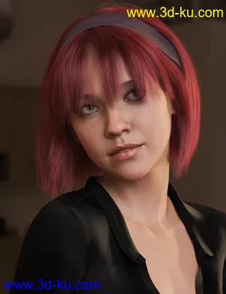 3D打印模型2022-03 Hair for Genesis 8 and 8.1 Females的图片