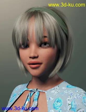 3D打印模型2022-03 Hair for Genesis 8 and 8.1 Females的图片