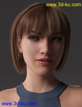 3D打印模型2022-03 Hair for Genesis 8 and 8.1 Females的图片