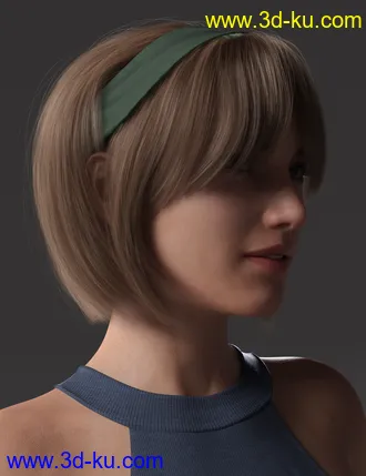 3D打印模型2022-03 Hair for Genesis 8 and 8.1 Females的图片