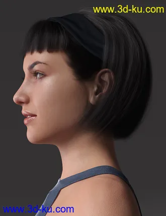 3D打印模型2022-03 Hair for Genesis 8 and 8.1 Females的图片