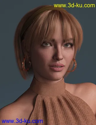 3D打印模型2022-03 Hair for Genesis 8 and 8.1 Females的图片